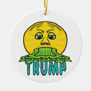 Funny Anti Trump Ceramic Tree Decoration