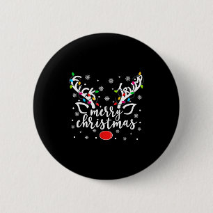 Funny Anti Trump Christmas Reindeer Funny Feminist 6 Cm Round Badge