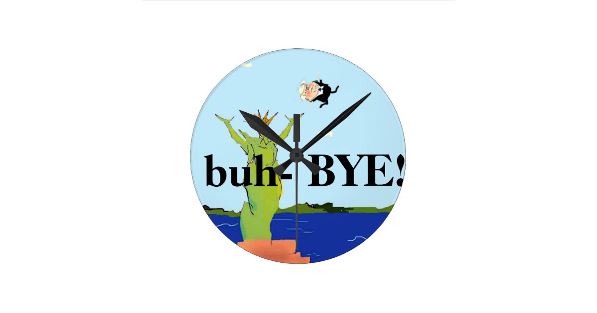 Funny Anti Trump Clock - 2020 Election Resistance | Zazzle ...