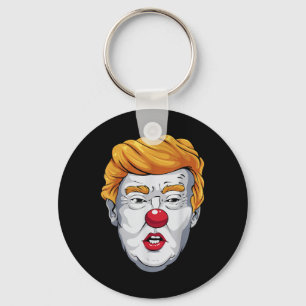 Funny Anti Trump Clown 2024 Election Halloween Key Ring