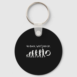 Funny Anti Trump - Go Back! Trump Evolution Tee  Key Ring