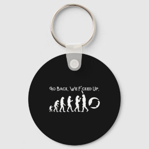 Funny Anti Trump - Go Back! Trump Evolution Tee  Key Ring