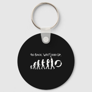 Funny Anti Trump - Go Back Trump Evolution Tee  Key Ring
