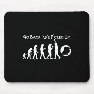 Funny Anti Trump - Go Back Trump Evolution Tee Mouse Mat