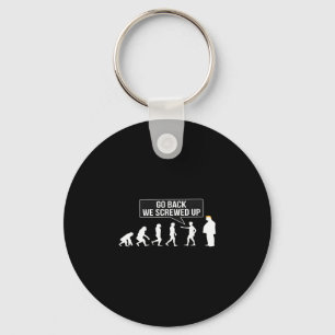 Funny Anti Trump Go Ck We Screwed Up Trump Evoluti Key Ring