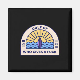 Funny Anti-trump Gulf Of Who Gives A F-ck Logo Sty Magnet