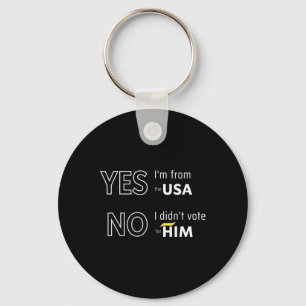 Funny Anti Trump I Didn't Vote For Him Europe Vaca Key Ring