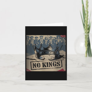 Funny Anti Trump, No Kings, Anti Fascism, Politica Card