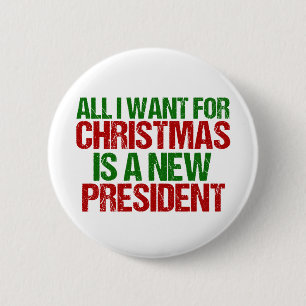 Funny Anti Trump Political Christmas 6 Cm Round Badge