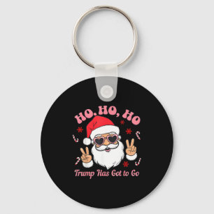Funny Anti-trump Santa Christmas Litical Holiday T Key Ring