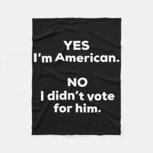Funny Anti Trump Tees Uni-adults Black Small Clic Fleece Blanket