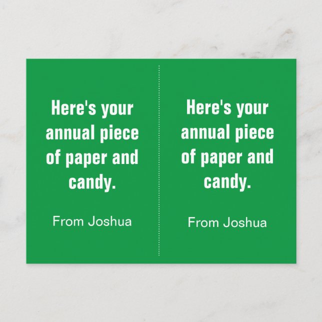 Funny Anti Valentine Classroom Valentines for Boys Postcard (Front)