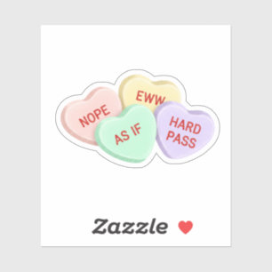 Funny Anti-Valentine Sarcastic Conversation Candy 
