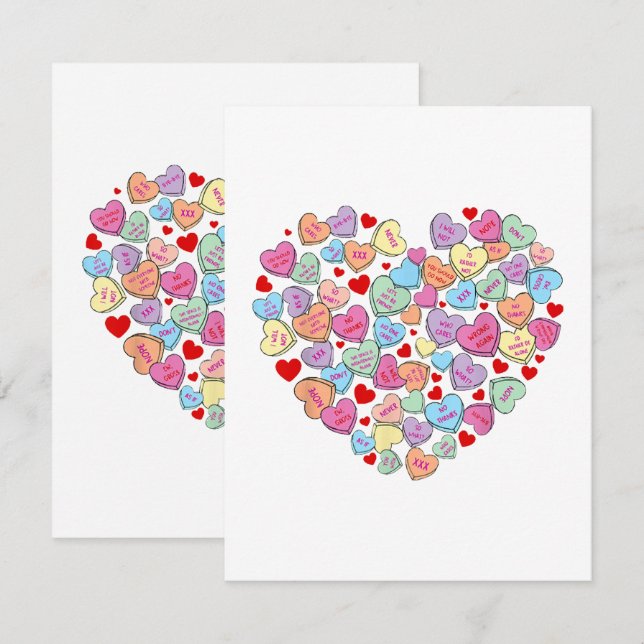 Funny Anti Valentines Day Enclosure Card (Front/Back)