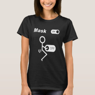 Funny Anti Valentine's Day Mask On F#ck Off For Ad T-Shirt