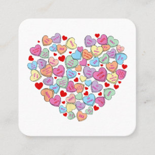 Funny Anti Valentines Day Square Business Card