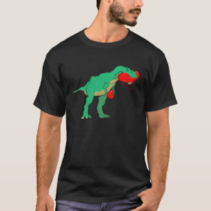 Funny Anti Valentines Day Tyrannosaurus Rex Eating T-Shirt