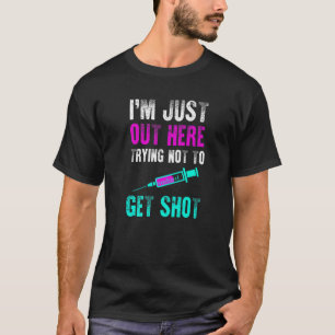 Funny Anti- Vax No Vaccine Needed, Not Wanting To T-Shirt