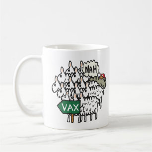 Funny Anti Vax Sheep Coffee Mug