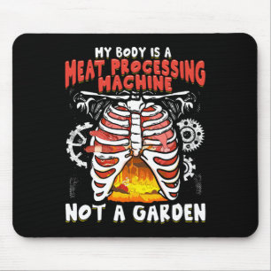 Funny Anti Vegan Meat Eater Funny Meat Lover Bbq C Mouse Mat