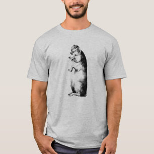 Funny Antique Crowned Pig T-Shirt