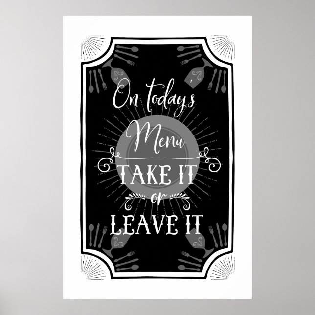 Funny Antique Kitchen Sign (Front)