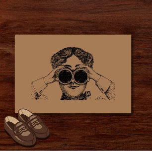 Funny Antisocial Introvert Watching You Doormat