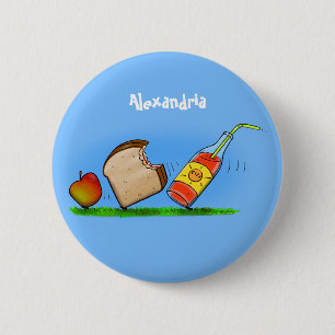 Funny ants cartoon 6 cm round badge