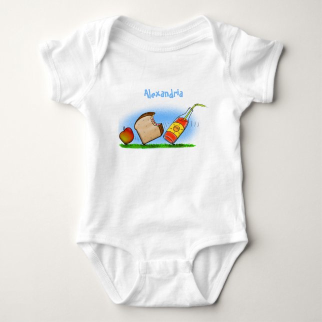 Funny ants cartoon baby bodysuit (Front)