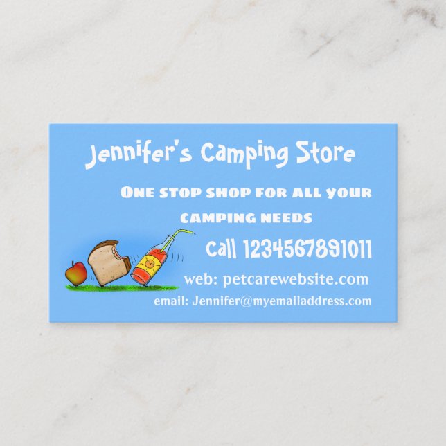 Funny ants cartoon business card (Front)