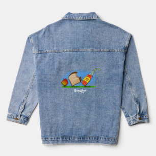 Funny ants cartoon denim jacket