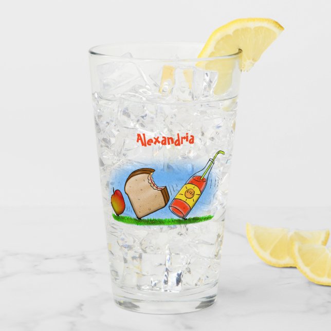 Funny ants cartoon glass (Back Ice)