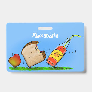 Funny ants cartoon ID badge