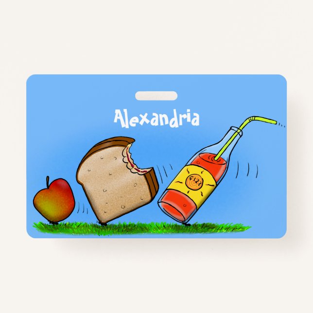 Funny ants cartoon ID badge (Front)