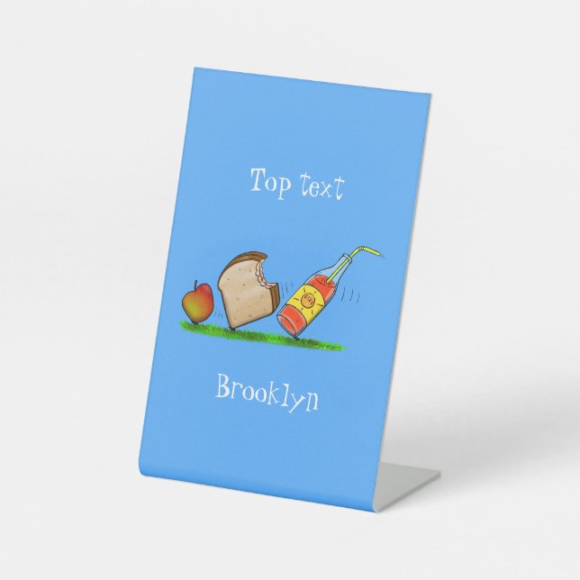 Funny ants cartoon pedestal sign (Front)