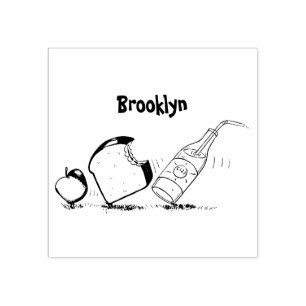 Funny ants cartoon rubber stamp