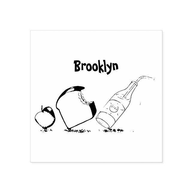 Funny ants cartoon rubber stamp (Imprint)