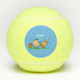 Funny ants cartoon tennis balls