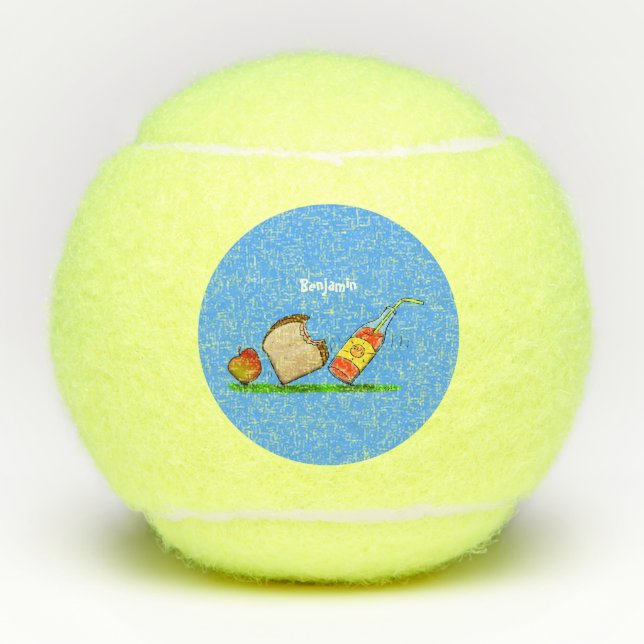 Funny ants cartoon tennis balls (Front)