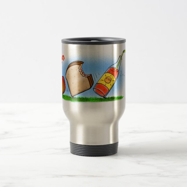 Funny ants cartoon travel mug (Center)
