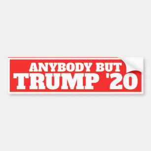 Funny "Anybody But Trump 20" Bumper Sticker
