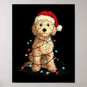 Funny Ao Christmas Graphics Dog Lights Lover  Poster