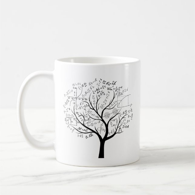 Funny AP Calculus Algebra Tree Math Teacher Coffee Mug (Left)