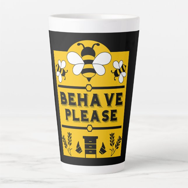 Funny Apiary Honey Farmer Latte Mug (Front)