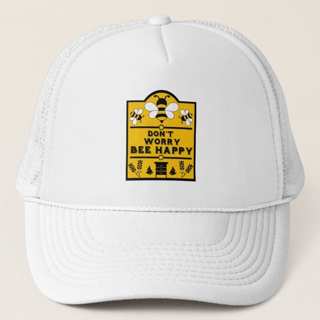 Funny Apiary Honey Farmer Trucker Hat (Front)