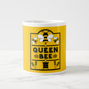 Funny Apiary Honey Queen Bee Large Coffee Mug