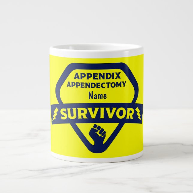 Funny Appendix Removal Surgery Appendectomy  Large Coffee Mug (Front)