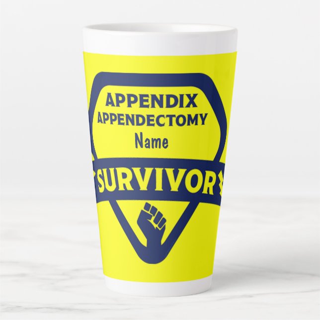 Funny Appendix Removal Surgery Appendectomy   Latte Mug (Front)