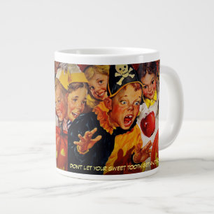 Funny Apple Bobbing Accident Halloween Jumbo Mug