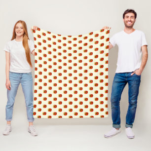 Funny Apple Fleece Blanket
